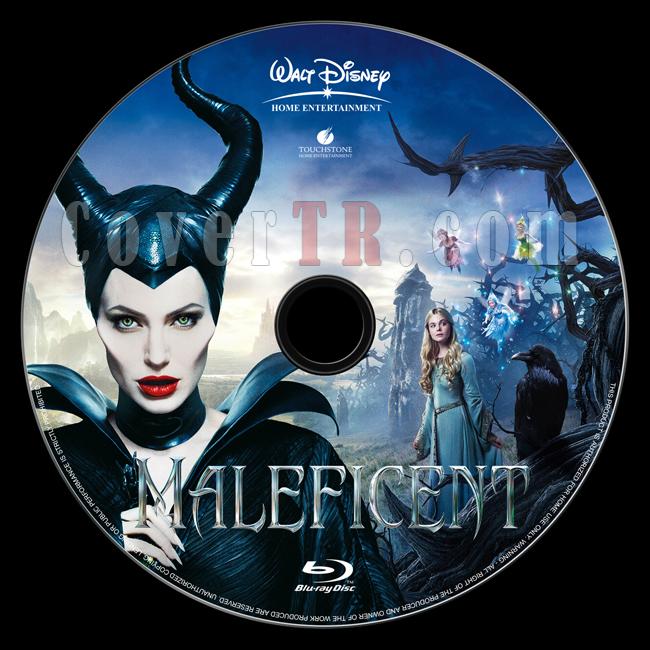 Maleficent (Malefiz) - Custom Bluray Label - English [2014]-onizlemejpg