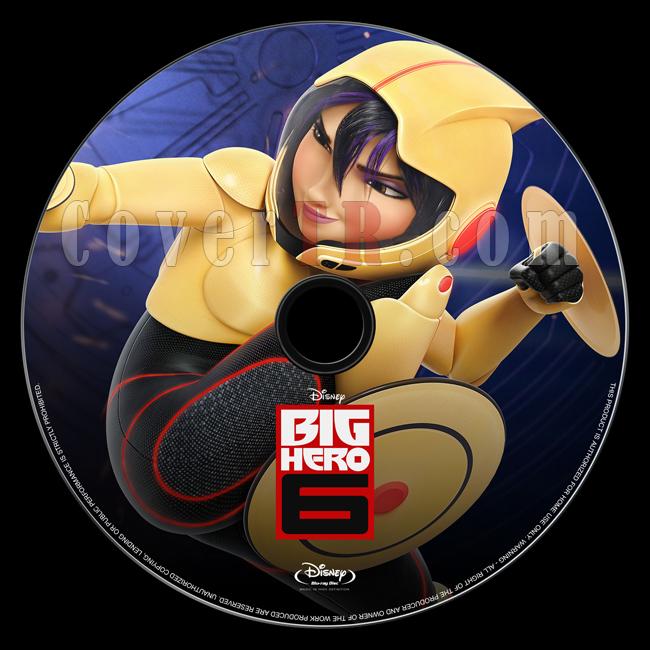 Big Hero 6 (Sper Kahraman 6) - Bluray Custom Label - English [2014]-onizlemejpg