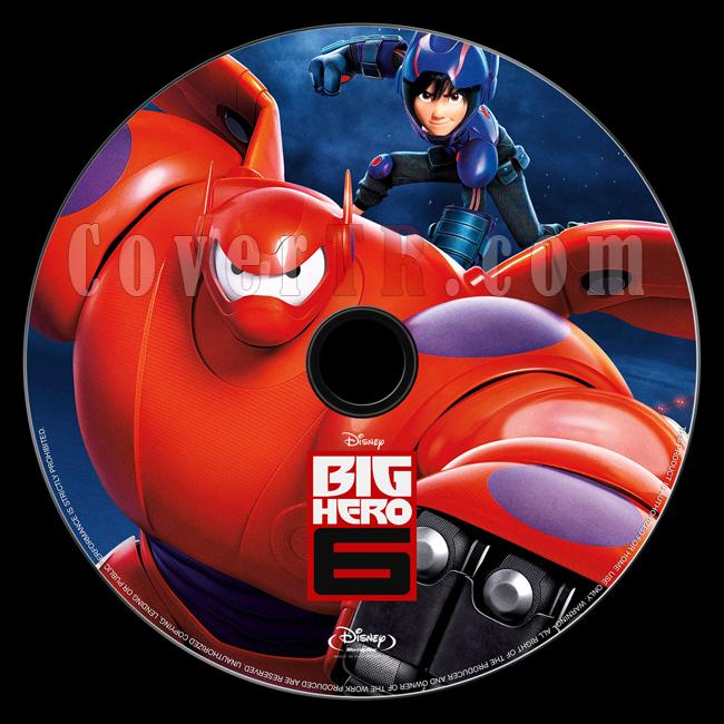 Big Hero 6 (Sper Kahraman 6) - Bluray Custom Label - English [2014]-onizlemejpg