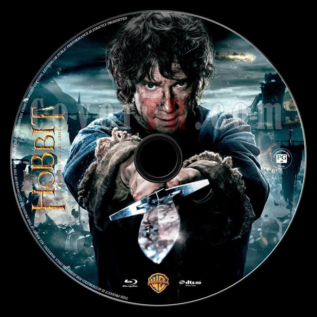 The Hobbit: The Battle of Five Armies (Hobbit: Be Ordunun Sava) - Custom Bluray Label - English [2014]-onizleme-1jpg