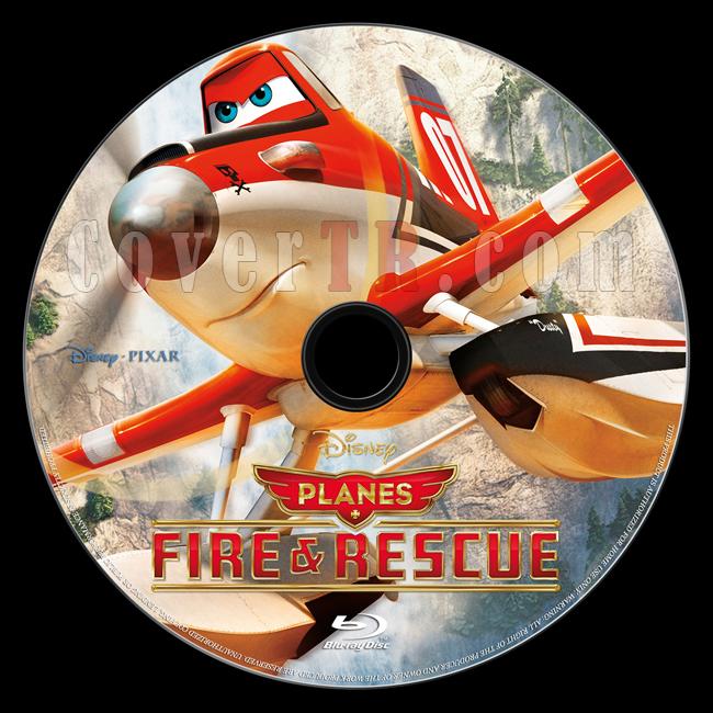 Planes: Fire & Rescue (Uaklar: Sndr ve Kurtar) - Custom Bluray Label - English [2014]-onizleme-1jpg