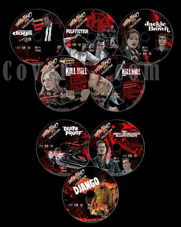 Quentin Tarantino Collection - Custom Bluray Label Set - English [1992-2012]-1jpg