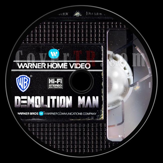 Demolition Man - Custom Bluray Label - French [1993]-prev-label-vhs-demolition-manjpg