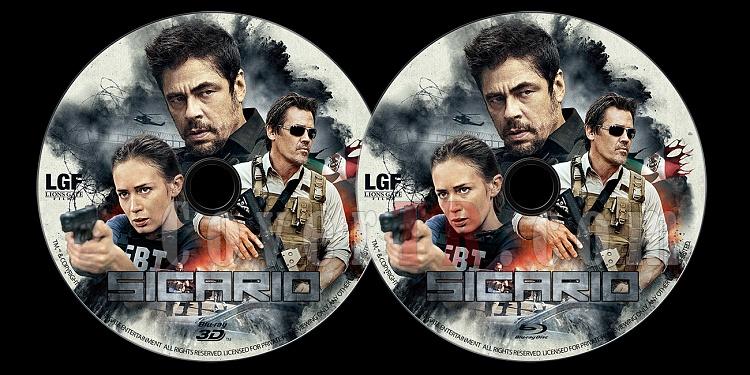 Sicario - Custom Bluray Label - English [2015]-sicario-bluray-labeljpg