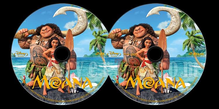 Moana - Custom Bluray Label - English [2016]-onizlemejpg