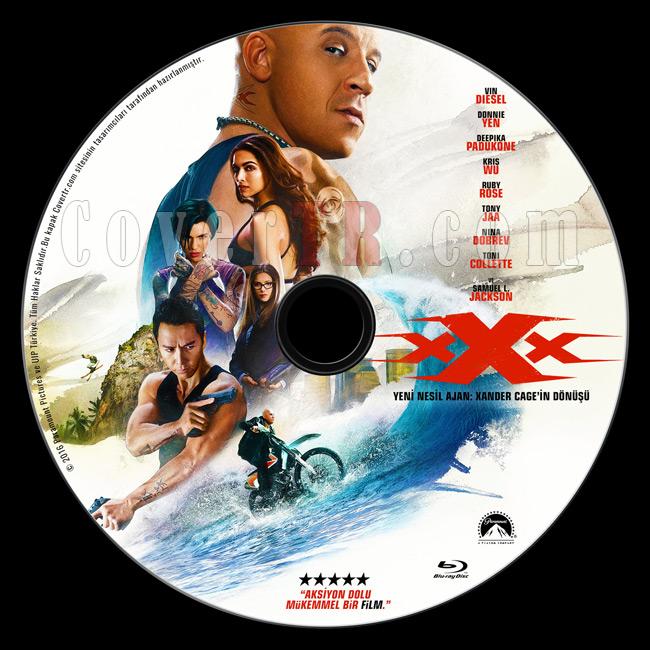 xXx: Return of Xander Cage (Yeni Nesil Ajan: Xander Cage'in Dn) - Custom Bluray Label - Trke [2017]-brpreviewjpg