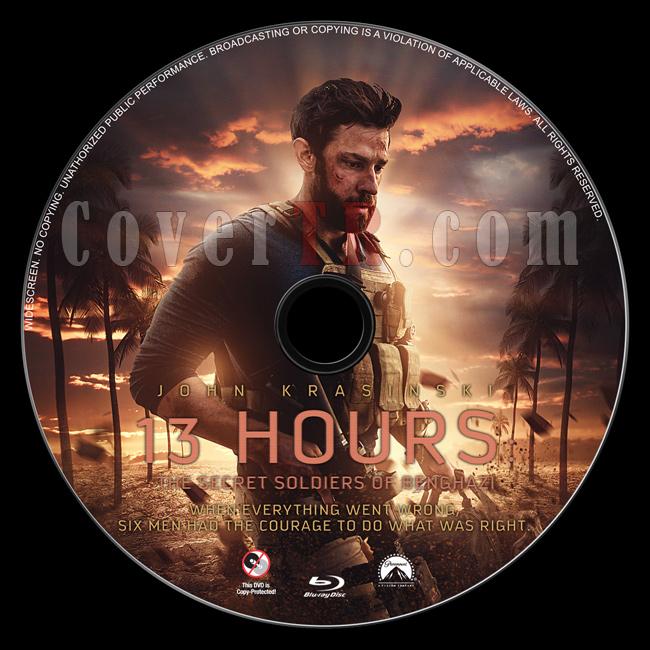 13 Hours: The Secret Soldiers of Benghazi - Custom Bluray Label - English [2016]-preview2jpg