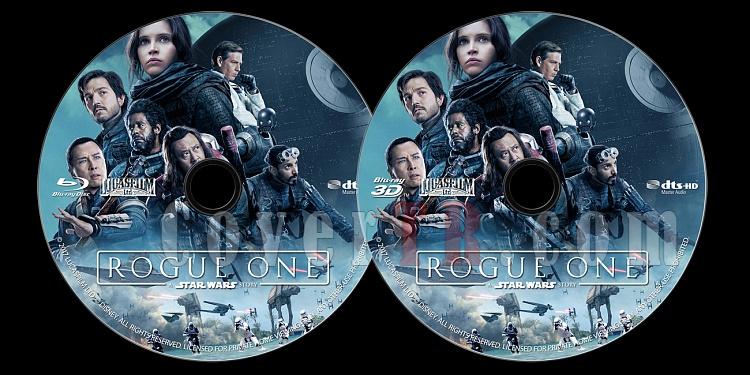 Rogue One: A Star Wars Story (Rogue One: Bir Star Wars Hikayesi) - Custom Bluray Label - English [2016]-onizlemejpg