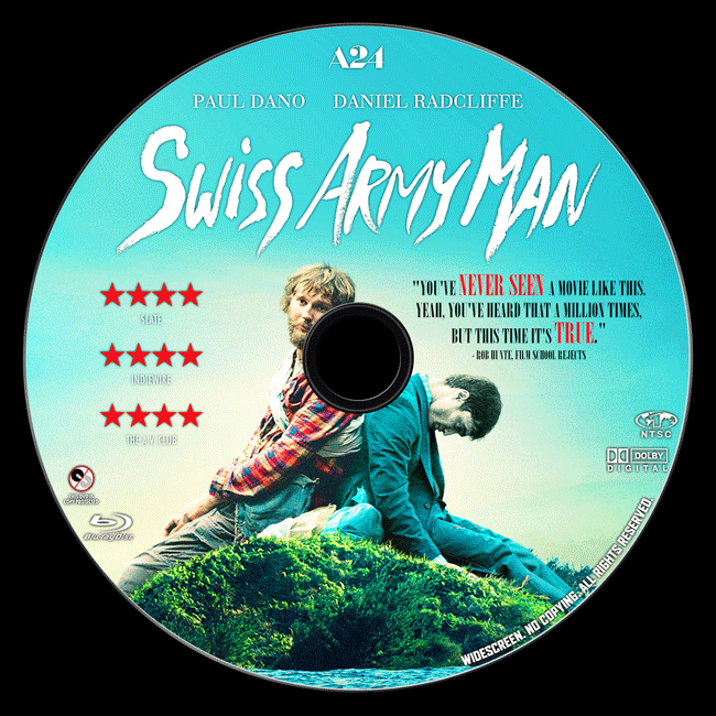 Swiss Army Man (ak Gibi) - Custom Bluray Label - English [2016]-1jpg