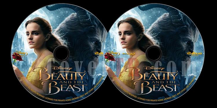 Beauty and the Beast (Gzel ve irkin) - Custom Bluray Label - English [2017]-onizlemejpg