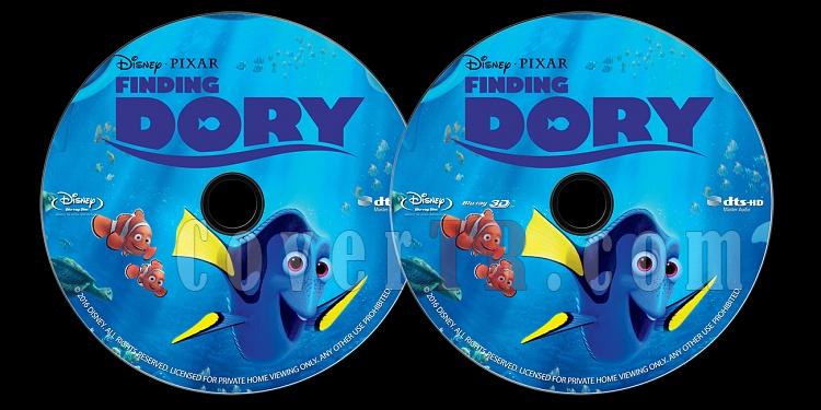 Finding Dory (Kayp Balk Dori) - Custom Bluray Label - English [2016]-onizlemejpg