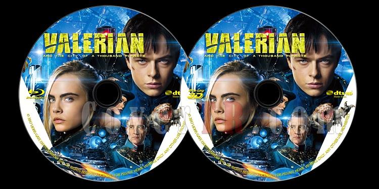 Valerian and the City of a Thousand Planets (Valerian ve Bin Gezegen mparatorluu) - Custom Bluray Label - English [2017]-onizlemejpg