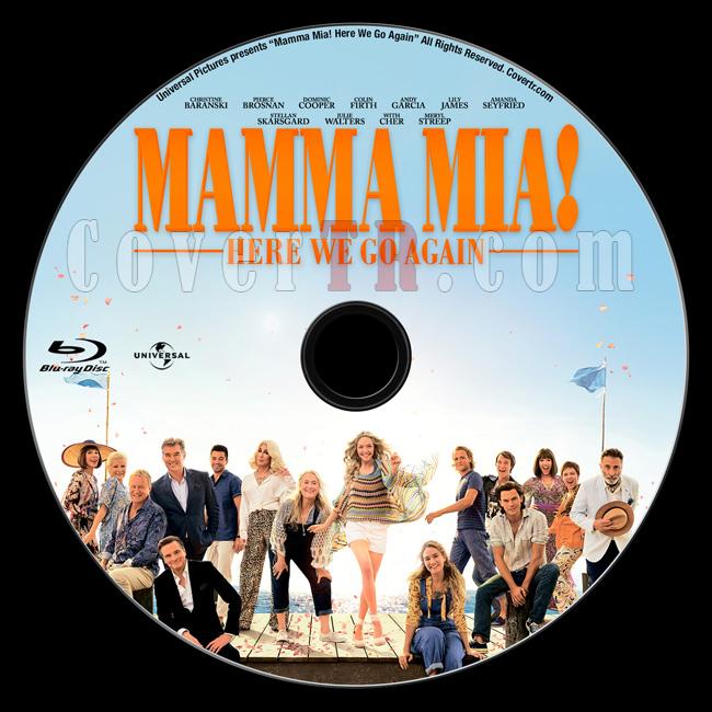 Mamma Mia! Here We Go Again (Mamma Mia! Yeniden Balyoruz) - Custom Bluray Label - English [2018]-01jpg