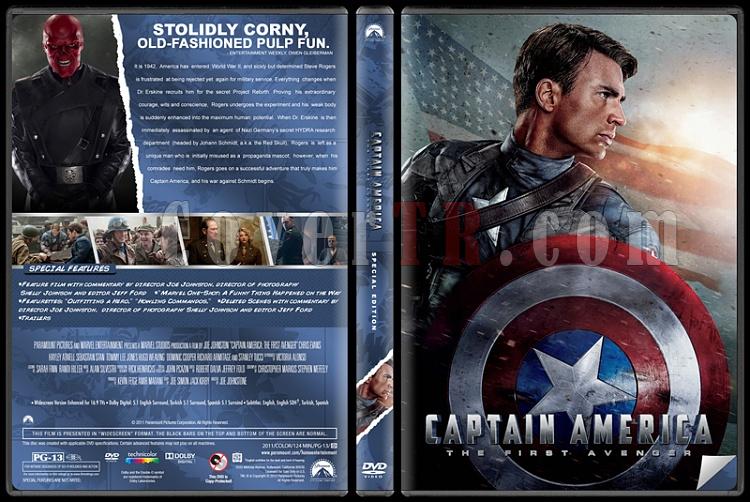 Captain America: The First Avenger (lk Yenilmez: Kaptan Amerika) - Custom Dvd Cover - English [2011]-captain-america-dvdjpg