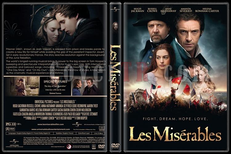 Les Misrables (Sefiller) - Custom Dvd Cover - English [2012]-les-misirables-dvd-cover-rd-cd-v-2-picjpg