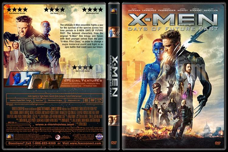 X-Men: Days of Future Past (X-Men: Gemi Gnler Gelecek) - Custom Dvd Cover - English [2014]-covertr-dvdjpg