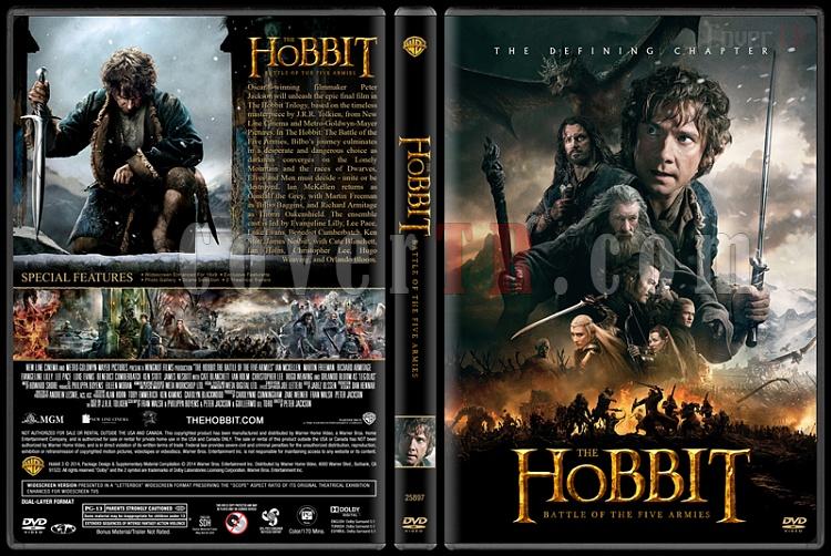 The Hobbit: The Battle of Five Armies (Hobbit: Be Ordunun Sava) - Custom Dvd Cover - English [2014]-v1jpg