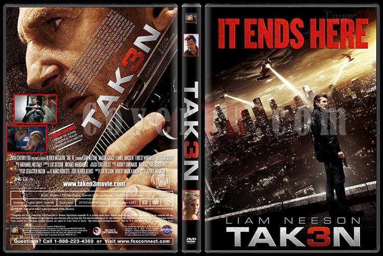 Taken 3 (Tak3n) - Custom DVD Cover - English [2015]-standardjpg