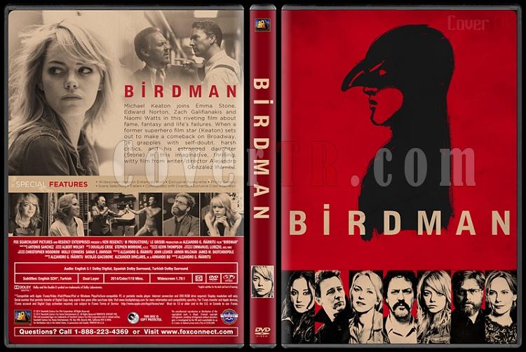 Birdman (Birdman veya Cahilliin Umulmayan Erdemi) - Custom Dvd Cover - English [2015]-birdmanjpg