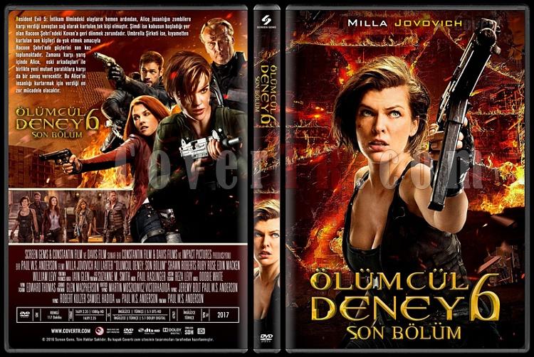 Resident Evil: The Final Chapter (Resident Evil: Son Blm) - Custom Dvd Cover - Trke [2017]-standardjpg