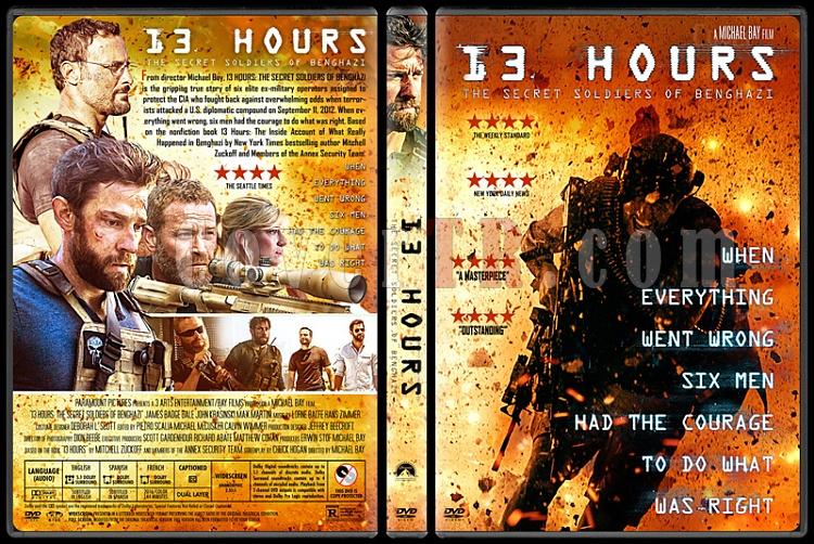 13 Hours: The Secret Soldiers of Benghazi - Custom Dvd Cover - English [2016]-previewjpg