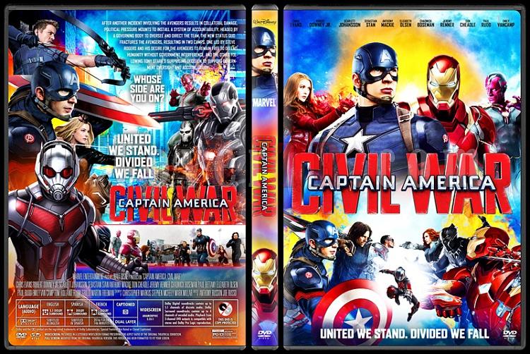 Captain America: Civil War - Custom Dvd Cover - English [2016]-1jpg