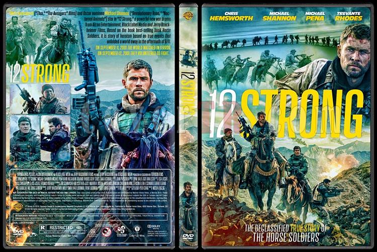 12 Strong (12 Savaşçı) - Custom Dvd Cover - English [2018]-1jpg