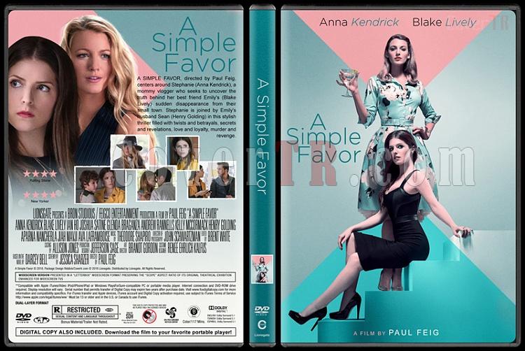 A Simple Favor (Kk Bir Rica) - Custom Dvd Cover - English [2018]-02jpg