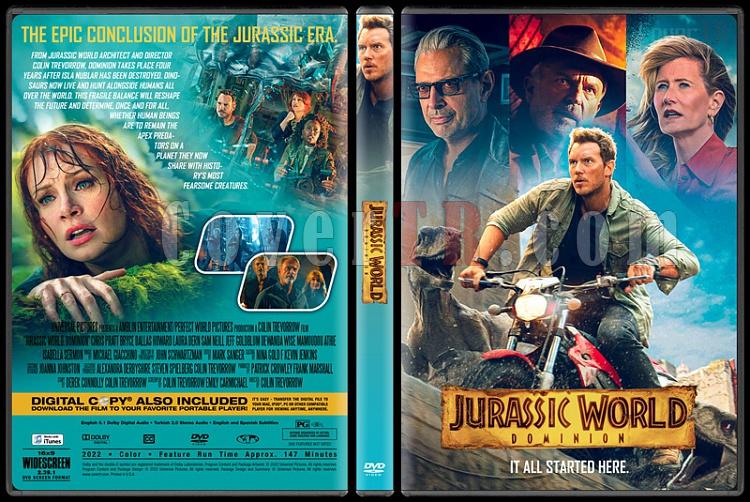 Jurassic World Dominion (Jurassic World Hakimiyet) - Custom Dvd Cover - English [2022]-1jpg