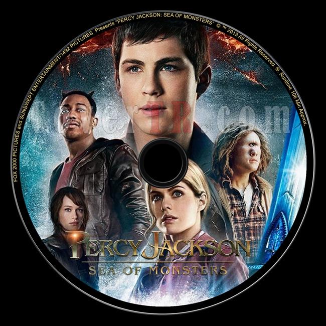 Percy Jackson Sea of Monsters (Percy Jackson Canavarlar Denizi) - Custom Dvd Label - English [2013]-mavi-versiyonjpg