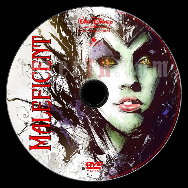 Maleficent (Malefiz) - Custom Dvd Label - English [2014]-onizlemejpg