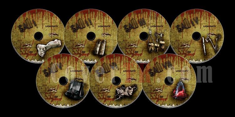 Saw Collection - Custom Dvd Label Set - English [2004-2010]-0jpg