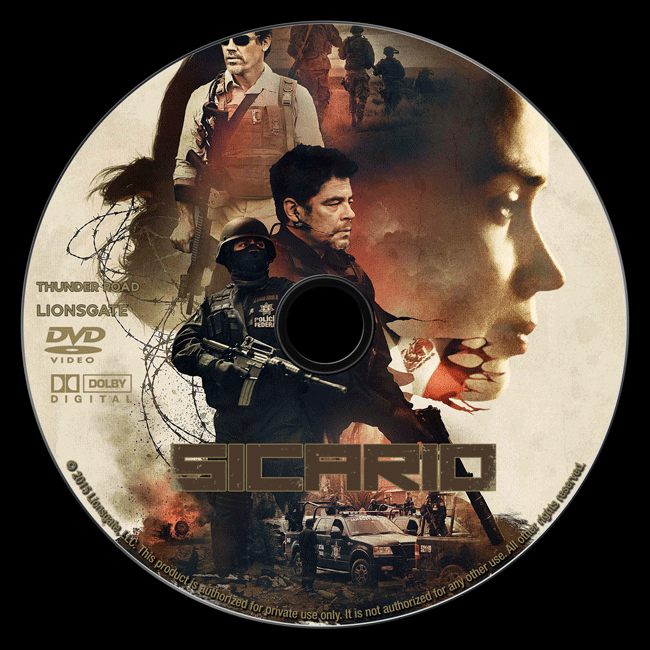 Sicario - Custom Dvd Label - English [2015]-sicjpg