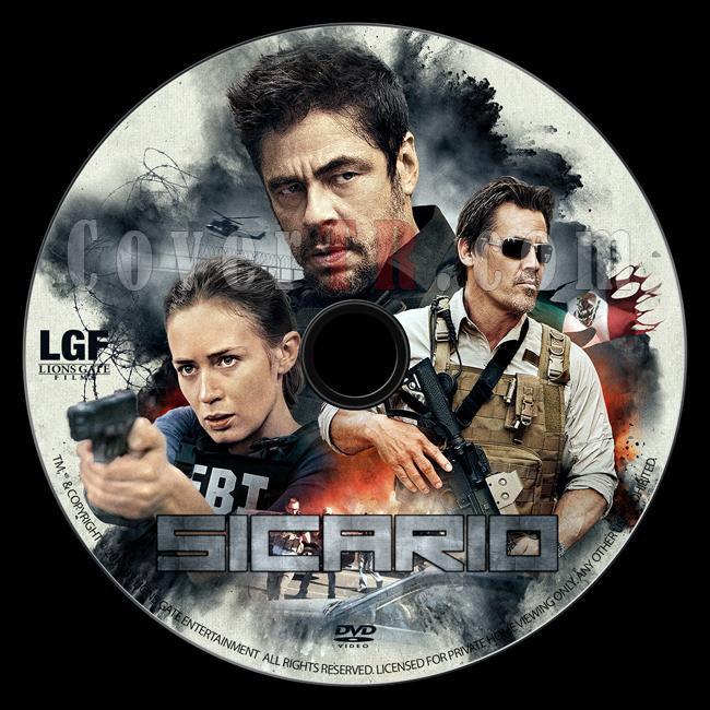 Sicario - Custom Dvd Label - English [2015]-sicario-dvd-labeljpg