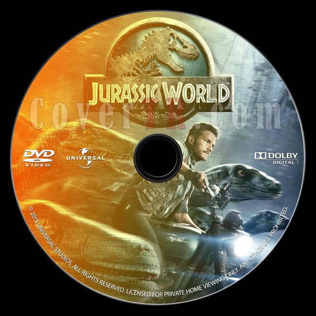 Jurassic World (Jurassic Park 4) - Custom Dvd Label - English [2015]-onizlemejpg