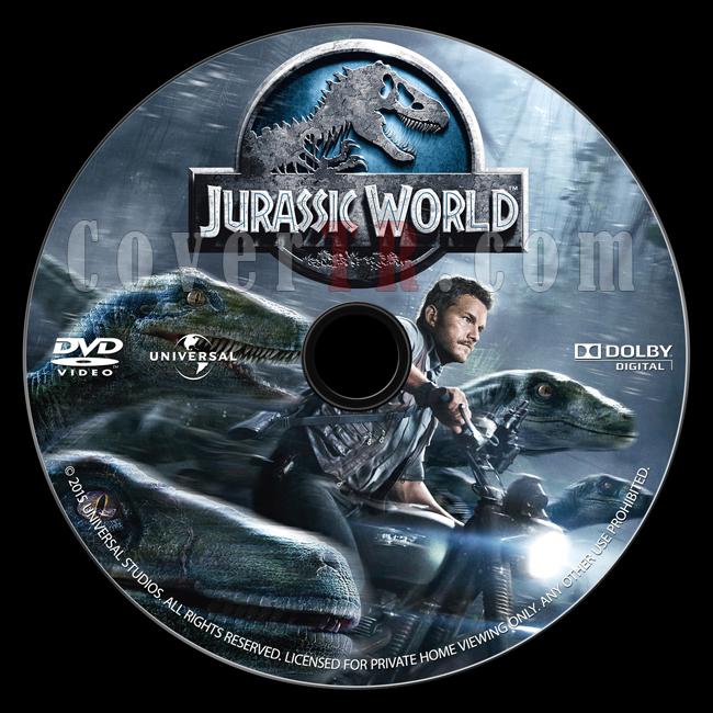 Jurassic World (Jurassic Park 4) - Custom Dvd Label - English [2015]-onizlemejpg