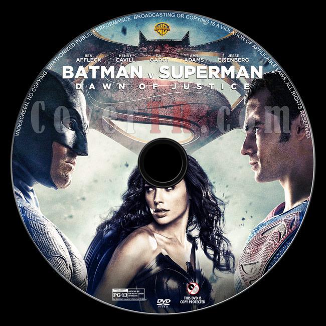 Batman v Superman: Dawn of Justice - Custom Dvd Label - English [2016]-1jpg