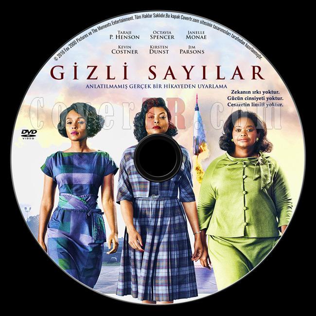 Hidden Figures (Gizli Saylar) - Custom Dvd Label - Trke [2016]-previewjpg