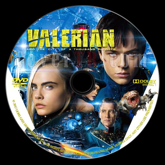 Valerian and the City of a Thousand Planets (Valerian ve Bin Gezegen mparatorluu) - Custom Dvd Label - English [2017]-onizlemejpg