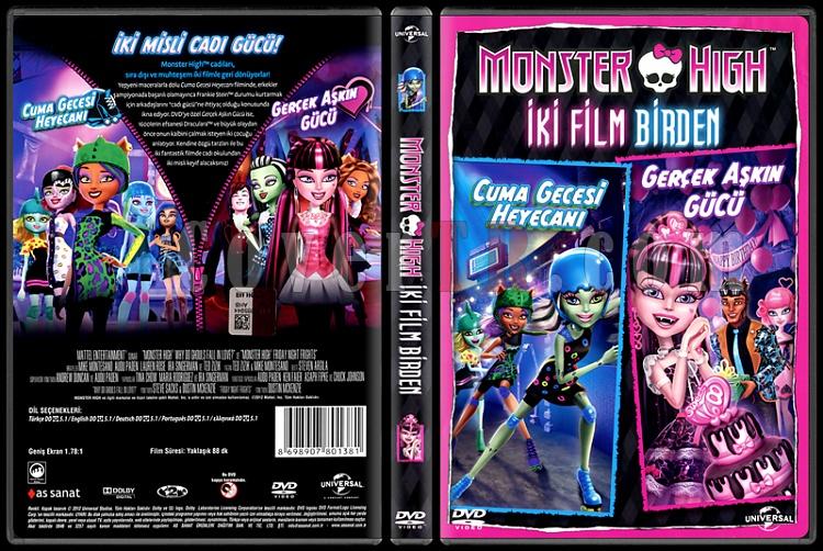 Monster High: Why Do Ghouls Fall in Love? / Friday Night Frights - Scan Dvd Cover Box Set - Trke [2011-2013]-monster-high-why-do-ghouls-fall-love-friday-night-frights-double-feature-scan-dvd-cover-bjpg