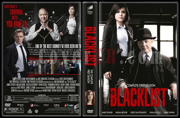 The Blacklist (Season 1) - Custom Dvd Cover - English [2014]-thin6-siyah-arkaplan-27mmjpg