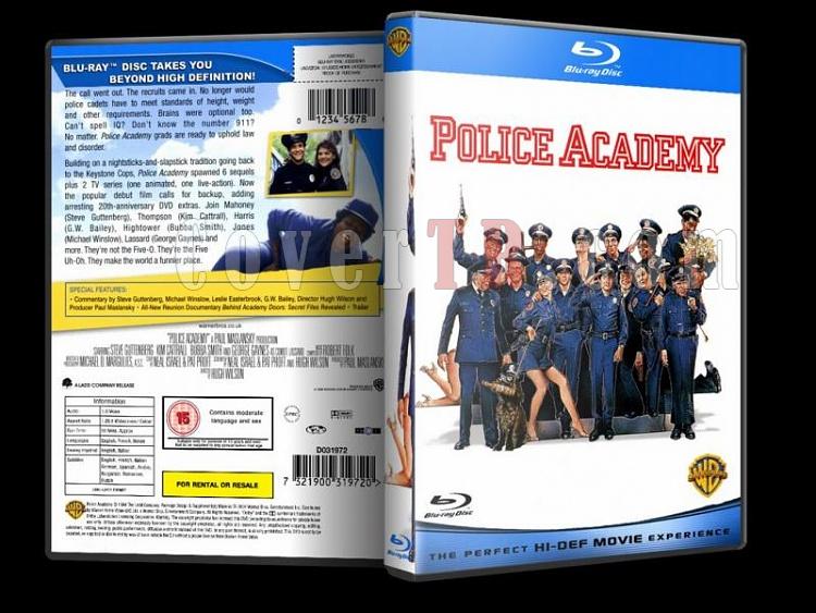 Police Academy (Polis Akademisi) - Custom Dvd Cover - English [1984-1994]-police-academy-bluray-disk-1jpg