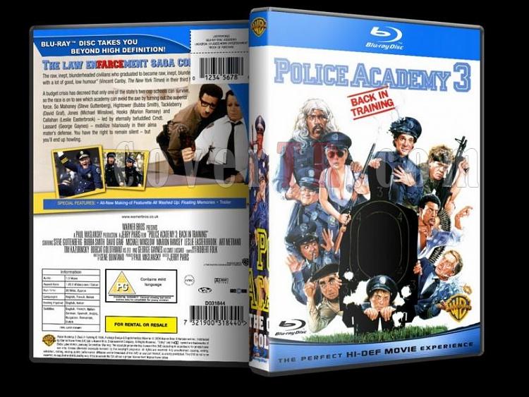 Police Academy (Polis Akademisi) - Custom Dvd Cover - English [1984-1994]-police-academy-bluray-disk-3jpg