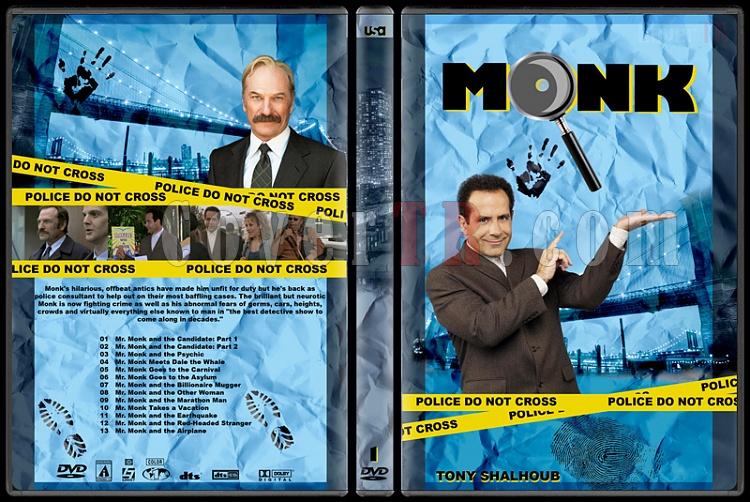 Monk (Seasons 1-8) - Custom Dvd Cover Set - English [2002-2009]-monk-season-1jpg