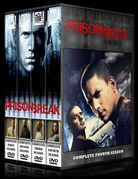 Prison Break (Seasons 1-4) - Custom Dvd Cover Set - English [2005-2009]-11122-2spine4566jpg