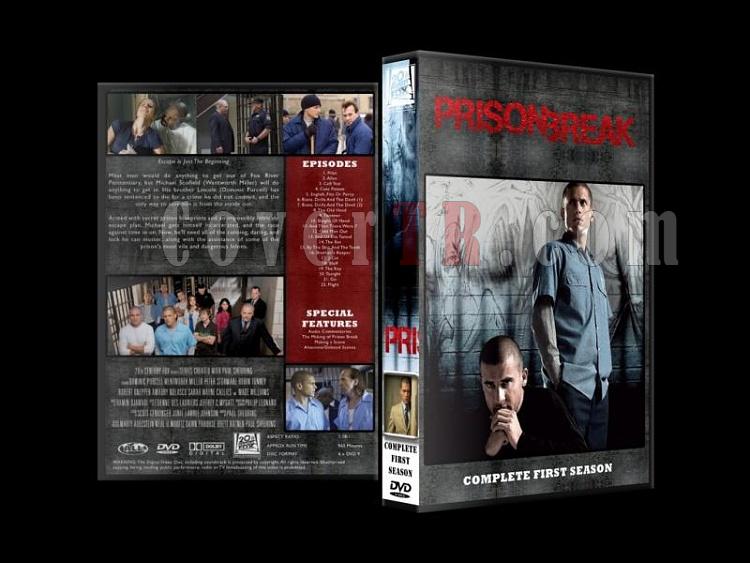 Prison Break (Seasons 1-4) - Custom Dvd Cover Set - English [2005-2009]-prison-break-season-1jpg