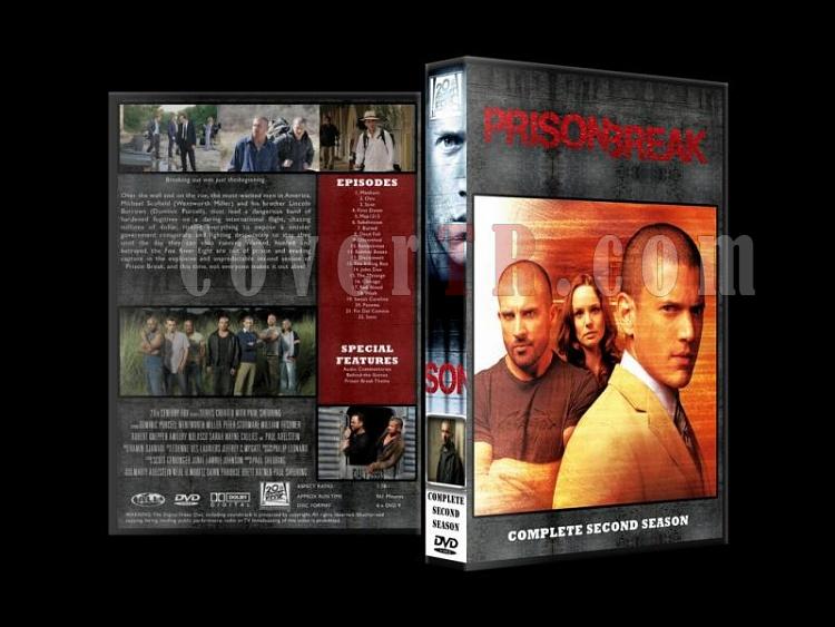 Prison Break (Seasons 1-4) - Custom Dvd Cover Set - English [2005-2009]-prison-break-season-2jpg