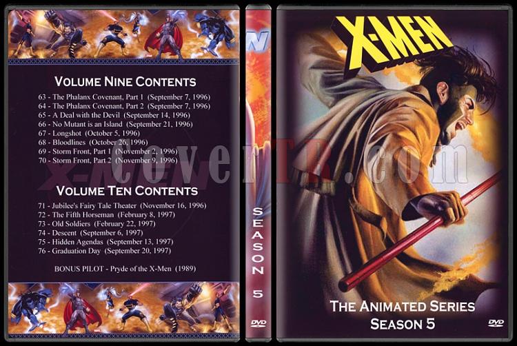 X-Men: The Animated Series (Seasons 1-5) - Custom Dvd Cover Set - English [1992-1997]-5jpg