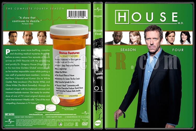 House M.D. Collection (Seasons 1-8) - Custom Dvd Cover Set - English [2004-2012]-standard4jpg