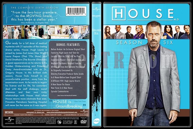 House M.D. Collection (Seasons 1-8) - Custom Dvd Cover Set - English [2004-2012]-standard6jpg